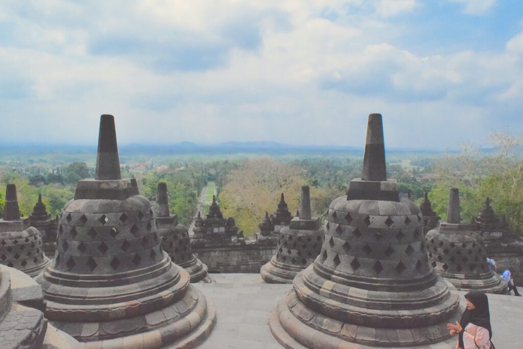 Vista panoramica dal Tempio Borobudur
