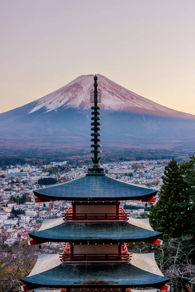 giappone vista panoramica monte fuji