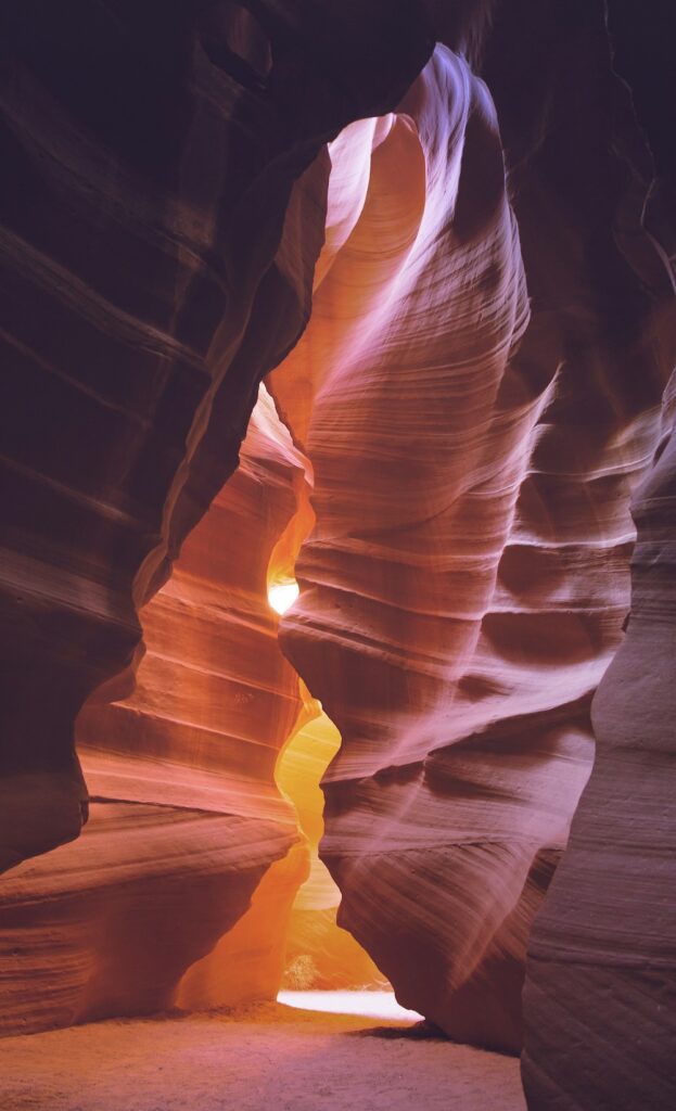 GIochi di luci e colori all'Antelope Canyon