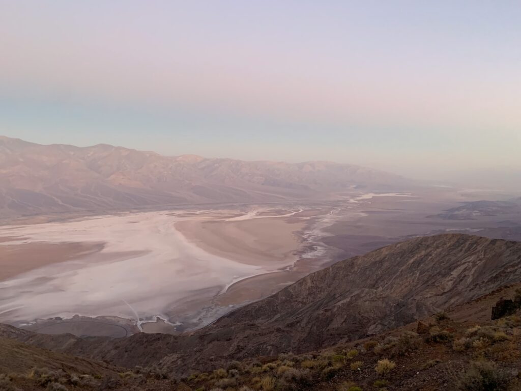 Vista panoramica della Death Valley da Dante's viewpoint