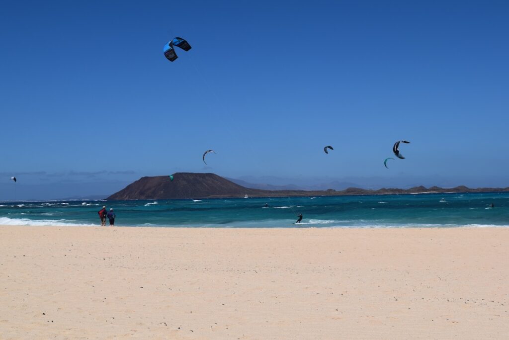 fuerteventura-kite-surf-corralejo Parco delle Dune di Corralejo e Kite Surf