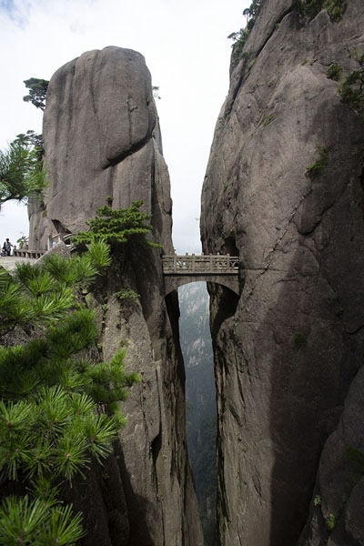 Il Ponte degli Immortali collega due picchi a 1300 metri di altezza