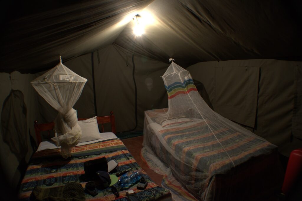 Alloggio nel campo tendato del Masai Mara