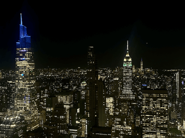 New York City di notte: lo skyline piu' bello del mondo