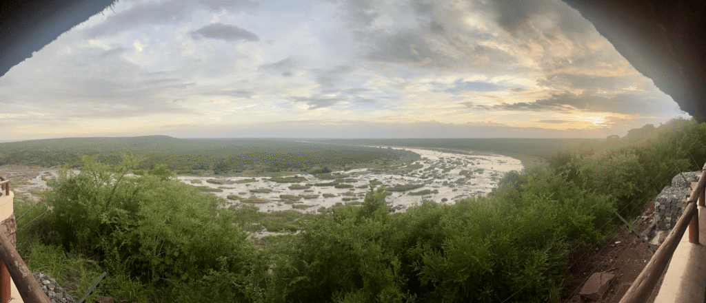 VIsta panoramica dalla terrazza di Olifants