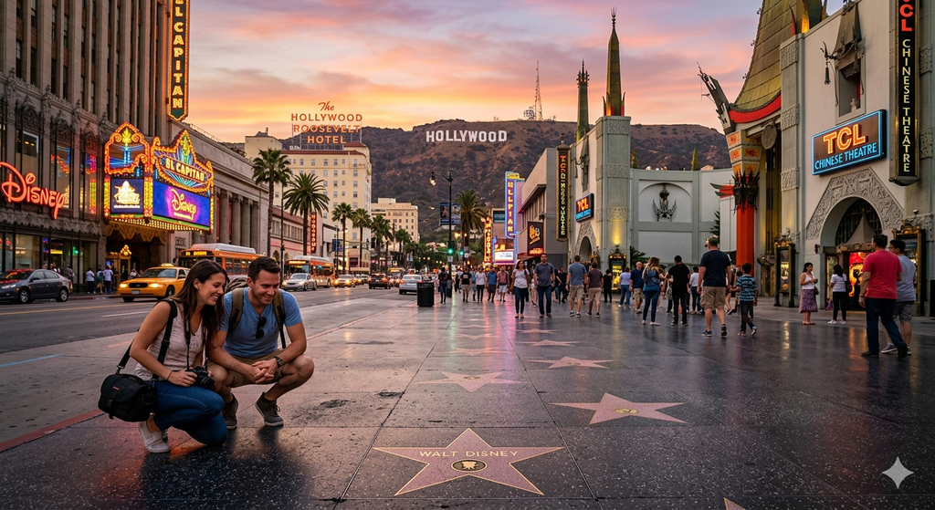 La Hollywood Walk of Fame a Los Angeles