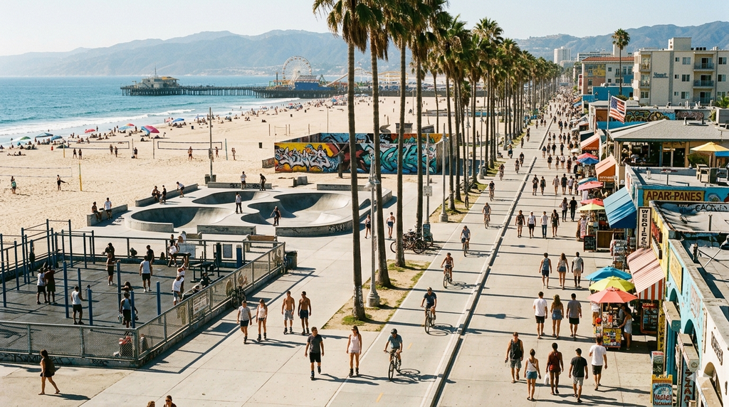 Le spiagge di Los Angeles